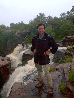 Andrew up another waterfall