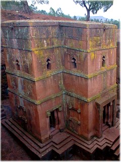 St George - monolithic church - hewn out of the solid rock