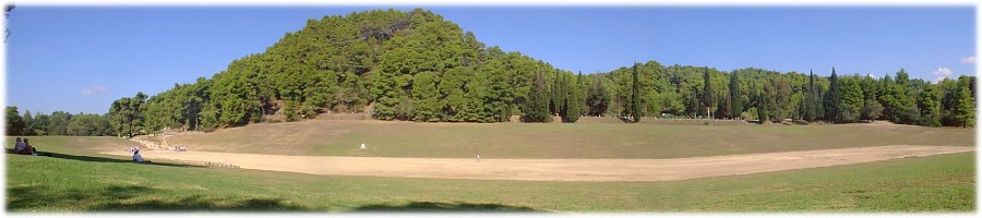 The running track at Olympia