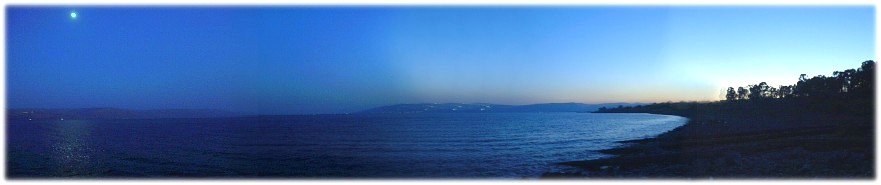 The Sea of Galilee at sunset