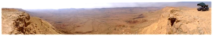 The crater rim at Mizpe Ramon