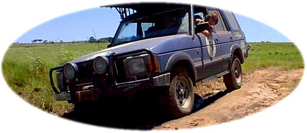 Off Road Girl negotiates a tricky gorge in the track