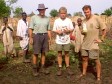 Very sticky mud - time for a break