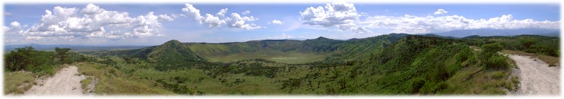 One of the craters in the Queen Elizabeth National Park